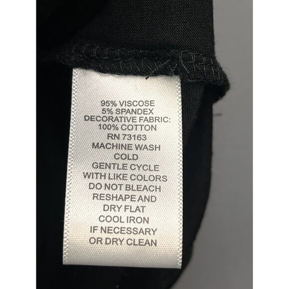 Neiman Marcus Top Womens Small Scoop Neck Black White Ruffle Blouse Boho - Picture 5 of 7